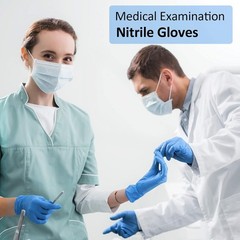 Chemical Resistant Nitrile Gloves for Medical Exam, Cleaning