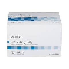 McKesson Lubricating Jelly Sterile 5 Gram Individual Packet 864 per Case 16-8946