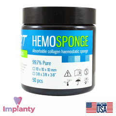GDT Hem0sponge Absorbable Gelatin 50 Pieces Non-Sterile Dental Sponge 10x10x10mm