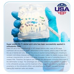 AZDENT Dental Orthodontic Round Arch Wire Super Elastic Niti Ovoid / Nature Form