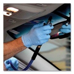 X3 Blue Nitrile Disposable Industrial Gloves 3 Mil Latex-Free/Food-Safe, 100/Box