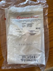 BioClean N-Plus Extra Length Sterile Nitrile Cleanroom Gloves BNPS Size 6.0 10pk