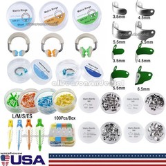 75Type Dental Matrix Bands Ring Sectional Matrice Clamp Fit Garrison Palodent V3