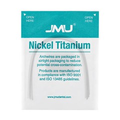 100PCS JMU Orthodontic Nickel Titanium Arch Wire Natural Rectangular Full Sizes
