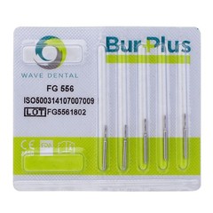 Wave Dental Operative Carbide Burs Straight Fissure Friction Grip FG 555 557 558