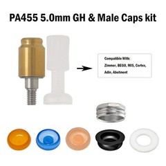 Zimmer Tapered Screw-Vent 4.5mm Internal Hex Implant 1-5mm for Locator Abutment