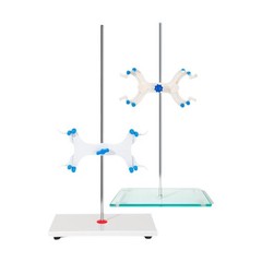 Lab Supply: Marble Base Support Stand for Titrator with Plastic Holder