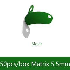 50Pcs Dental Matrix Bands PTFE Coat Non-Stick Sectional Contoured Metal Matrices