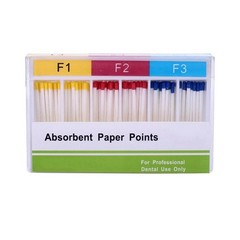 100 Pcs/Box Endodontic Dental Root Canal Absorbent Paper Points F1/F2/F3/F1-F3