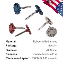 Dental Composite Polishing Kit Diamond System RA Disc 14mm Wheel Polisher 1Box