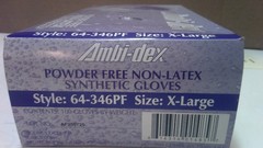 AMBI-DEX XL STYLE 64-346PF POWDER FREE NON-LATEX ( OK FOR FOOD)100 COUNT