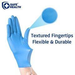 Blue Medium Nitrile Gloves Pack of 1000 Latex Free Powder Free SafeHealth