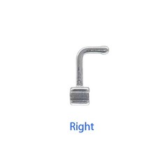 Dental Orthodontic Crimpable Hook Left/Right Sliding 90 Degree Bending 10Pc/pack