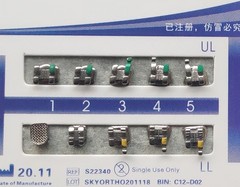 10 Packs Dental Orthodontic Metal Bracket Braces Standard Roth MBT Mesh Base