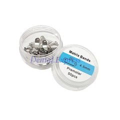 50Pcs Dental Matrix Bands Sectional Contoured Matrices Refill Fit Palodent V3