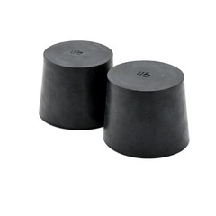 1 1/4″ Solid Black Rubber Stoppers Tapered Plug Bung Plug Various Pack Sizes