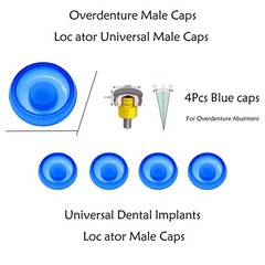 Dental Zimmer Tapered Screw-Vent Locator Abutments TSV Ø3.5/4.5mm Retention Caps
