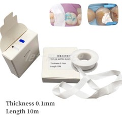 10M/Roll Dental Teflon Film Matrix Bands White Universal Matrices System 0.1mm