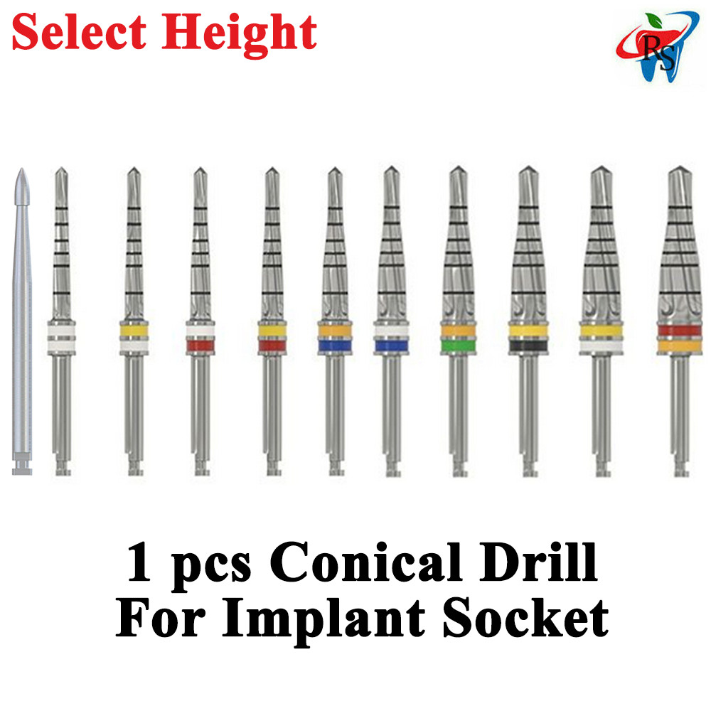 1pcs Dental Conical Drill For Impl ant Socked Sur gical Tools Burs