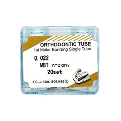 Dental Orthodontic Buccal Tubes MBT 0.022 1st 2nd Molar Bondable Mesh Base MIM