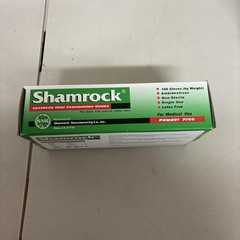 Shamrock Synthetic Vinyl Examination Gloves Powder Free X-Large 1 Box 100ct