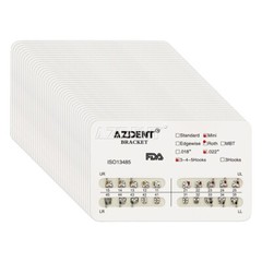 10 Packs Dental Orthodontic Metal Brackets Braces Roth.022 Hooks 3-4-5 AZDENT