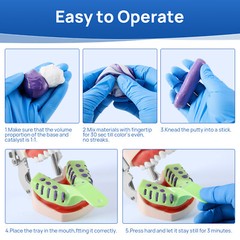 400G*2 Dental Impression Material Putty Fast/Normal Set Base & Catalyst