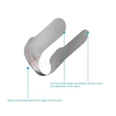 Dental Contoured Anterior Matrix Stainless Steel Twin Matrices/Resin Blue Strip