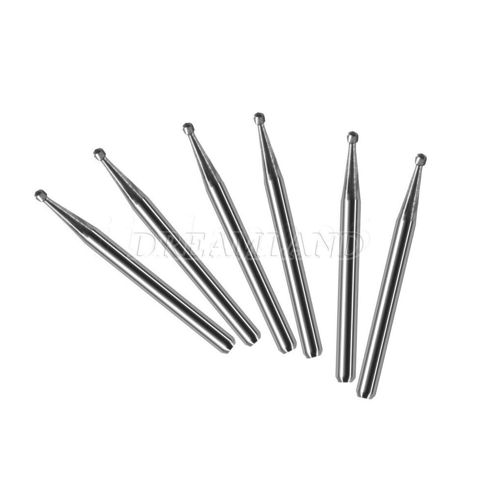 10-100 Dental Clinic Tungsten Carbide Bur Round type For High Speed Handpiece