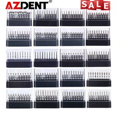 10Packs AZDENT Dental Super Coarse FG Diamond Grit Burs For High Speed Handpiece