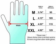 Adenna DLG678 Dark Light 9 mil Nitrile Powder Free Exam Gloves XL – Case of 10