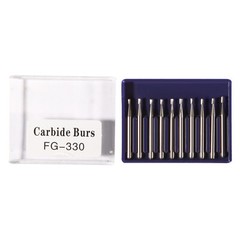 10-100pcs FG330 Dental Pear Carbide Bur High Speed 19mm Friction Grip Drill Bits
