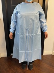 Disposable Isolation Lab Gowns Long Sleeve Water Resistant PPE 10 Count
