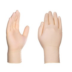 unisex adult 100 Gloves, Beige, Small Pack of