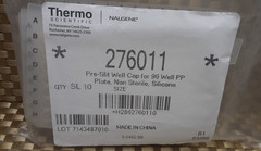 ThermScienti 2ml/ 96 Well/Round/ Silicone Sealing Mats (Bag of 10) 276011
