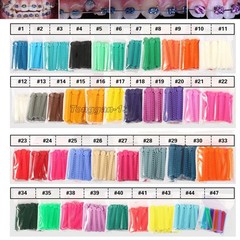 1Pack/1040Pcs Dental Ligature Ties Orthodontic Elastic Rubber Bands 44 Colors