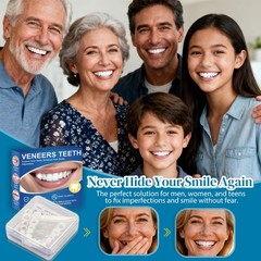 Cosmetic Snap On Teeth Veneers for Women & 1 Count (Pack of 1), Off White