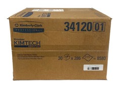 (8580/Cs) KIMTECH Kim Wipe Disposable Delicate Task Wipers 1-Ply 4.4”x8.2” 34120