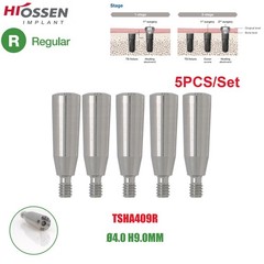 US 5Pcs Dental Healing Abutment Mini/Regular Hiossen Osstem ET TS Ti Implant Cap