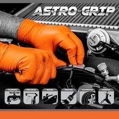 Medium Nitrile Gloves Pack Of 1000 6 Mil Powder Free Textured Orange Color