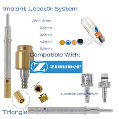 Zimmer Dental Locat0r Implant Abutment Screwdriver,Locat0r Core Tool,Male Cap