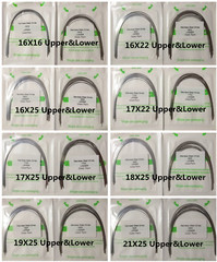 10-pack Ortho Arch Wires Stainless Steel Rectangular Ovoid Form Dental 10pc/pack