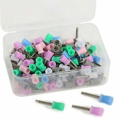 100Pcs/box Dental Oral Prophy Cup Rubber Polish Polishing Tooth Mixed-Color