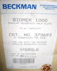 New Beckman Biomek 1000 Modular Reservoir Half Plate 75 ml Case of 10 Boxes NIB