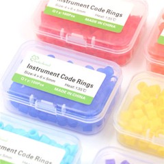 100 Pcs/Box Small Dental Orthodontic Silicone Instrument Color Code Rings Bands