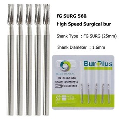 Wave Dental Carbide Surgical Length Long Bur 557 702 701 703 25mm For High Speed