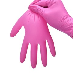 Fuchsia Nitrile Disposable Gloves 20/100PCS 3-mil Powder & Latex Free Household
