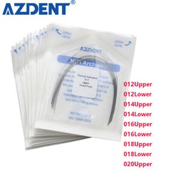 Dental Ortho Niti Round Arch Wires Heat Thermal Activated AZDENT 10pc/pack