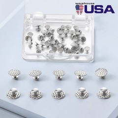 AZDENT Dental Orthodontic Lingual Buttons Bondable Round /Crimpable Hook Stops