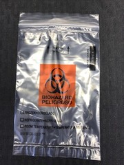 (147) Plastic Biohazard Specimen Bags 4″x5.5” & 6”x9” Resealable Zip Style